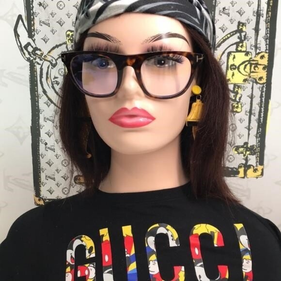 Tom Ford TF5895-B 052 Dark Havana Square Eyeglasses NEW - Picture 8 of 13